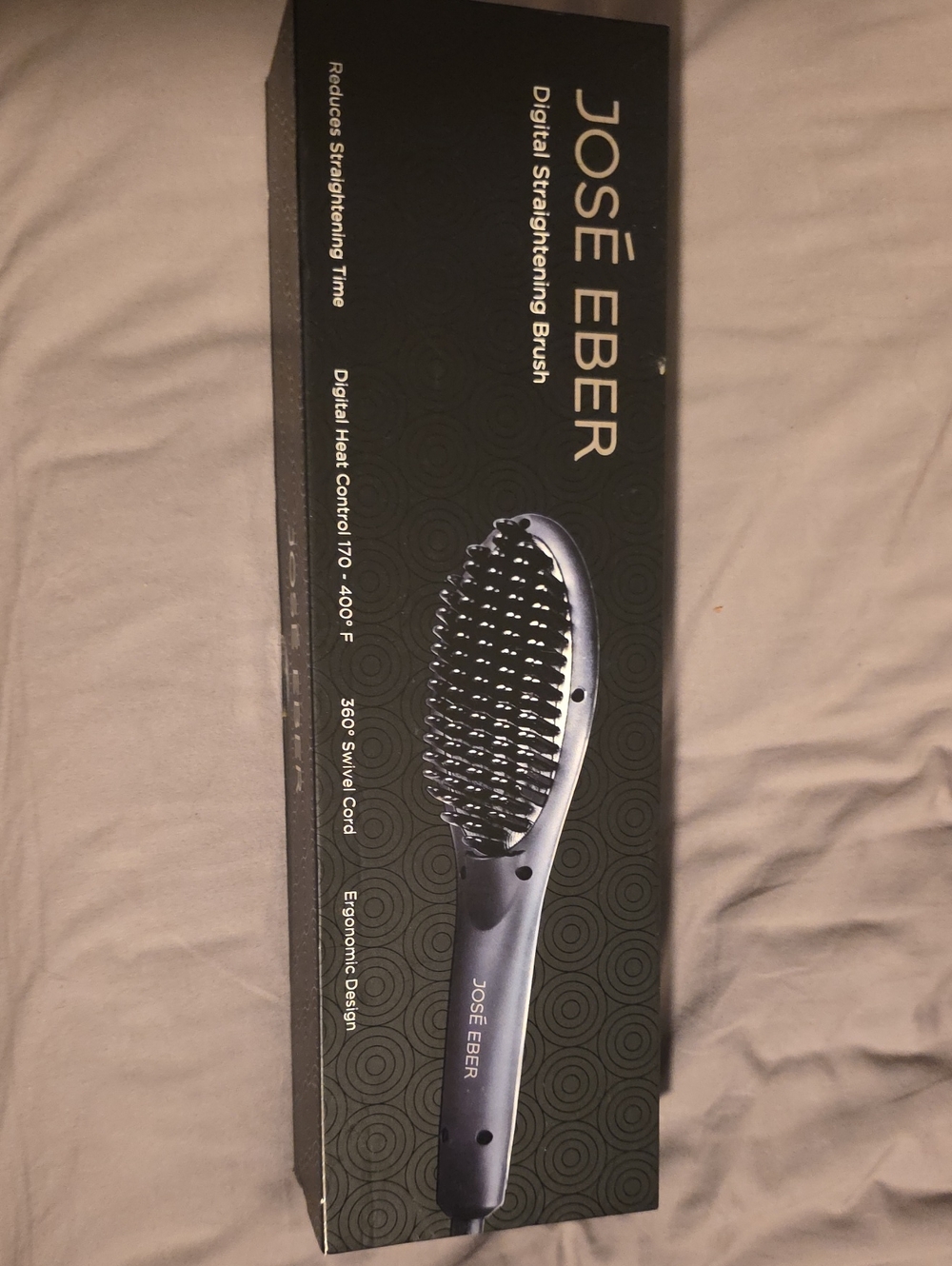 José Eber Black Digital Hair Straightening Brush